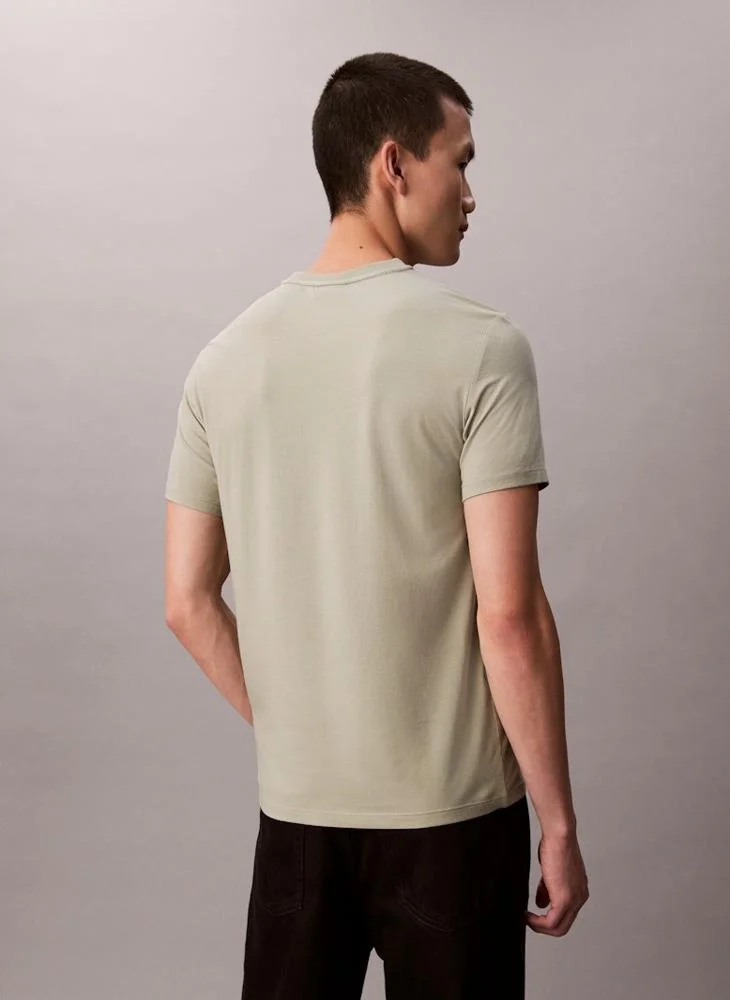 CALVIN KLEIN Short Sleeve Logo Crew Neck T-Shirt