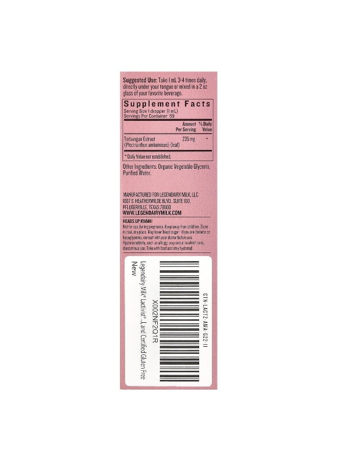 LEGENDAIRY Milk Legendairy Milk, Lactivist®, Alcohol Free, 2 fl oz (59 ml)  - Image 2
