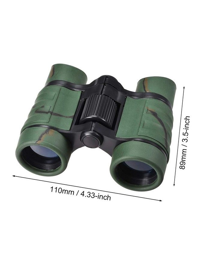 uxcell مناظير 4X30 مدمجة قابلة للطي مضادة للصدمات باللون الأخضر الداكن مع حزام للرقبة لمشاهدة الطيور والمشي لمسافات طويلة والتخييم - Image 3