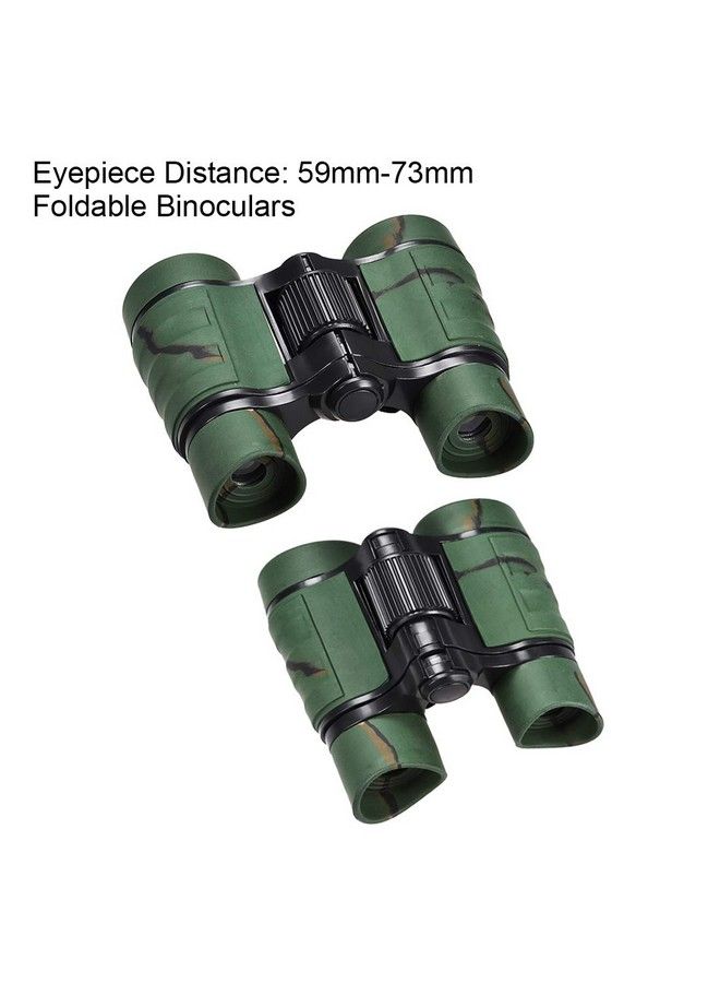 uxcell مناظير 4X30 مدمجة قابلة للطي مضادة للصدمات باللون الأخضر الداكن مع حزام للرقبة لمشاهدة الطيور والمشي لمسافات طويلة والتخييم - Image 4