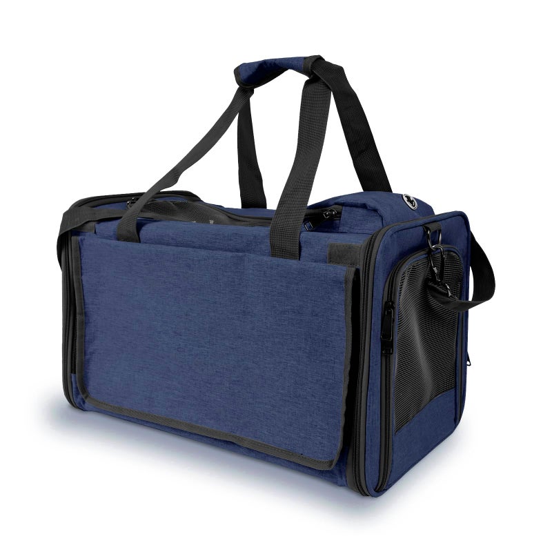 GAPZER Medium Cat Carrier Large Cat 15 lbs+ Soft Pet Carrier Small Puppy/Ventilated 2 Kittens Car Travel Bag Case/Comfy Big Maine Coons 25 Pounds/Soft-Sided Mesh Kitty Products Dark Blue - Image 2