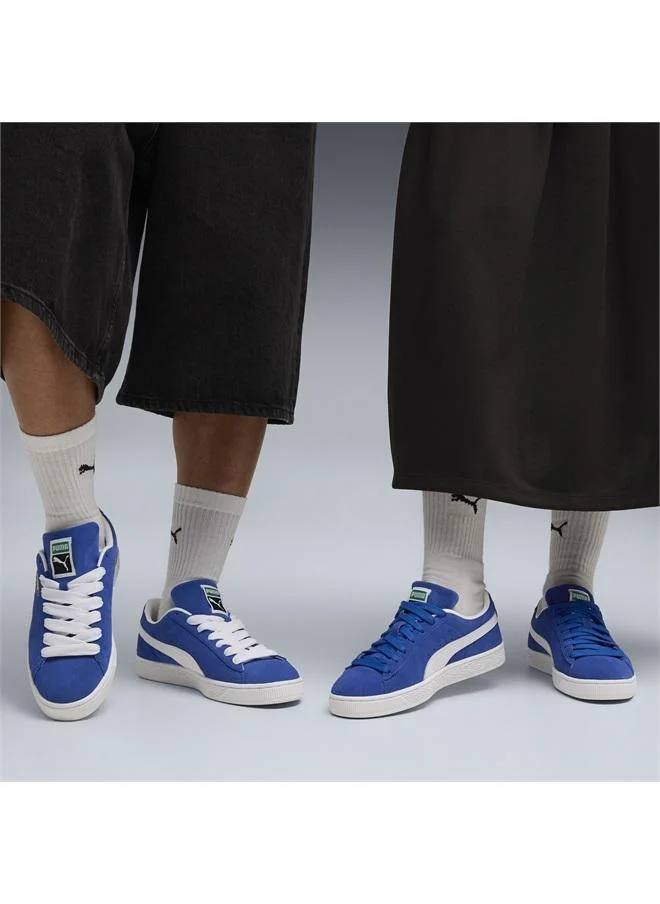 Puma Mountain Blue-PUMA White Suede Classic Sneakers Unisex for Men | Best Price UAE