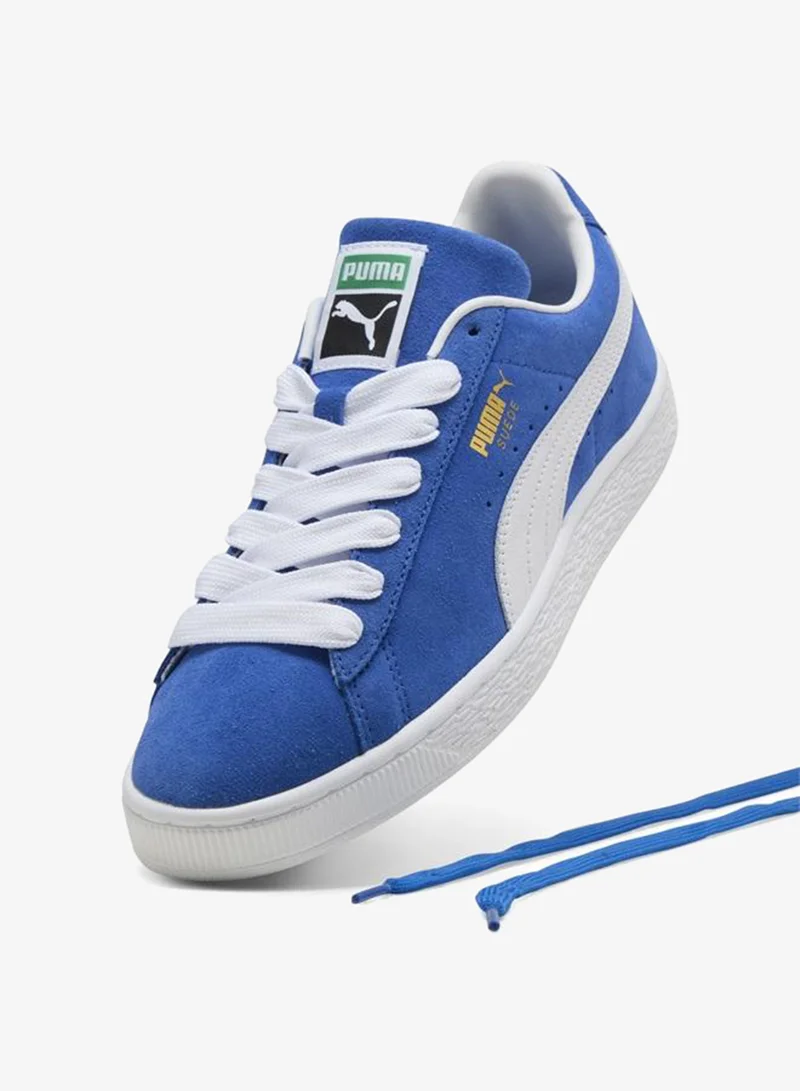 Puma Mountain Blue-PUMA White Suede Classic Sneakers Unisex for Men | Best Price UAE