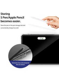araree Flexield Samsung Galaxy Tab S9 Ultra Case with 4 Level Adjustable Kickstand, S Pen Holder Thin Lightweight Cover Shockproof Protective Transparent Case Compatible with Samsung Galaxy S9 Ultra - Clear  - Image 4