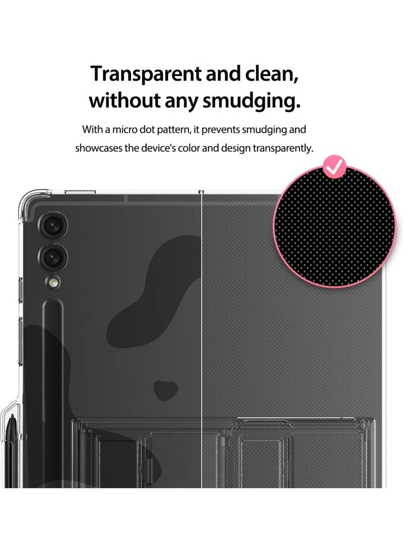 araree - Flexield Samsung Galaxy Tab S9 Ultra Case with 4 Level Adjustable Kickstand, S Pen Holder Thin Lightweight Cover Shockproof Protective Transparent Case Compatible with Samsung Galaxy S9 Ultra - Clear - Image 1