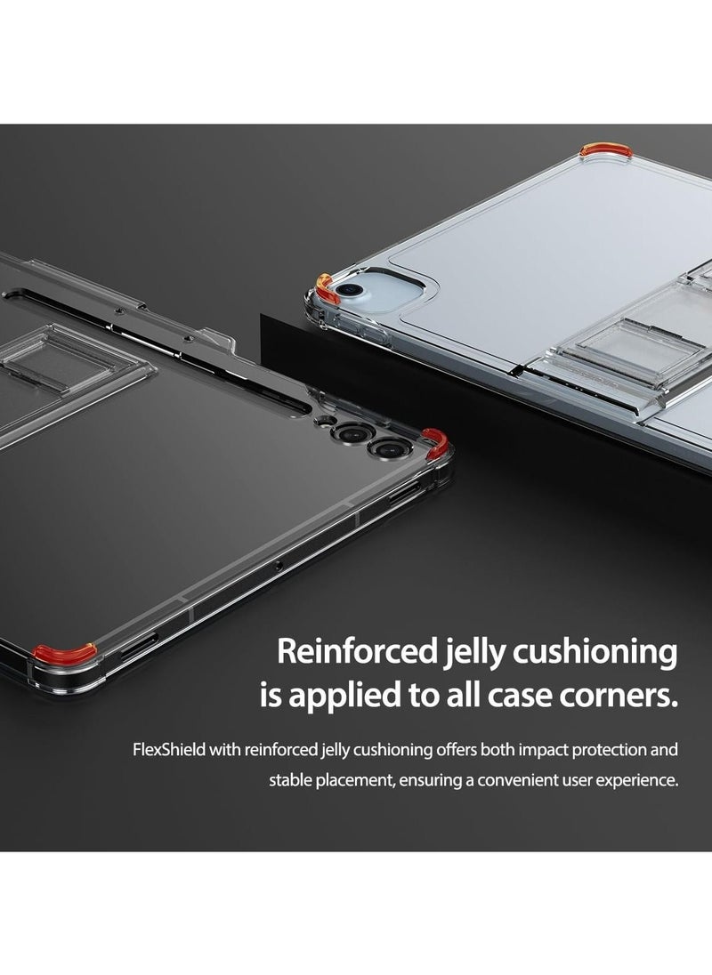 araree - Flexield Samsung Galaxy Tab S9 Ultra Case with 4 Level Adjustable Kickstand, S Pen Holder Thin Lightweight Cover Shockproof Protective Transparent Case Compatible with Samsung Galaxy S9 Ultra - Clear - Image 1