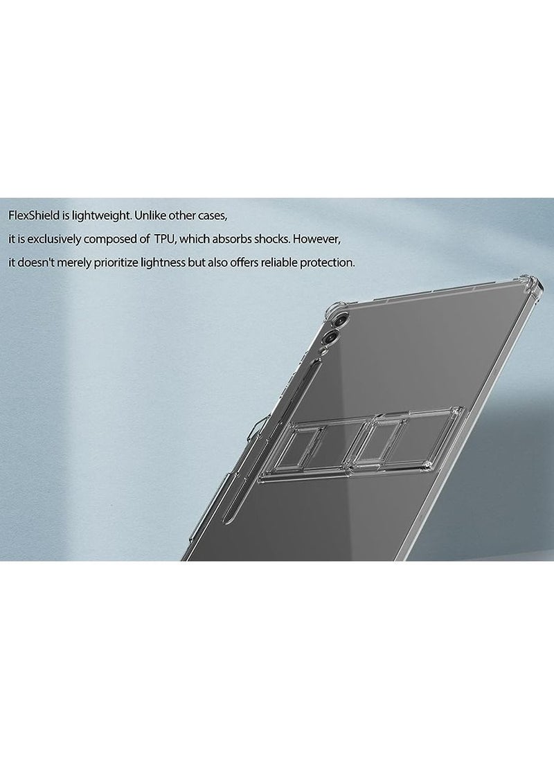 araree - Flexield Samsung Galaxy Tab S9 Ultra Case with 4 Level Adjustable Kickstand, S Pen Holder Thin Lightweight Cover Shockproof Protective Transparent Case Compatible with Samsung Galaxy S9 Ultra - Clear - Image 1