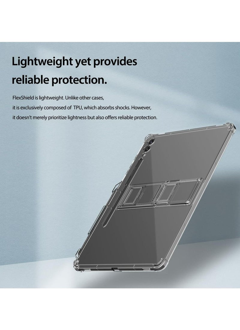 araree - Flexield Samsung Galaxy Tab S9 Ultra Case with 4 Level Adjustable Kickstand, S Pen Holder Thin Lightweight Cover Shockproof Protective Transparent Case Compatible with Samsung Galaxy S9 Ultra - Clear - Image 1