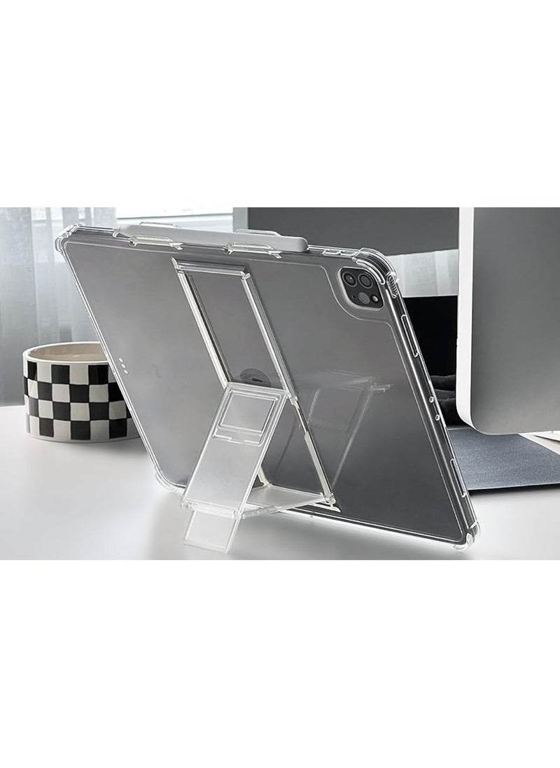 araree - Flexield Samsung Galaxy Tab S9 Ultra Case with 4 Level Adjustable Kickstand, S Pen Holder Thin Lightweight Cover Shockproof Protective Transparent Case Compatible with Samsung Galaxy S9 Ultra - Clear - Image 1