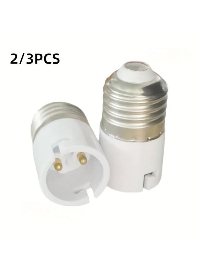 2pcs White LED Socket Lamp Base E27 to B22 Adaptor Converter for Bulb Lighting - Image 2