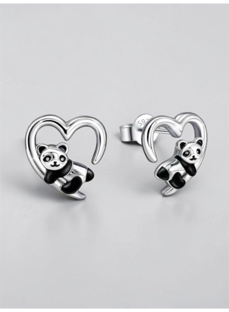 Elegance Elegant Pure 925 Sterling Silver Small Earrings For Women With Gift Box - Image 1