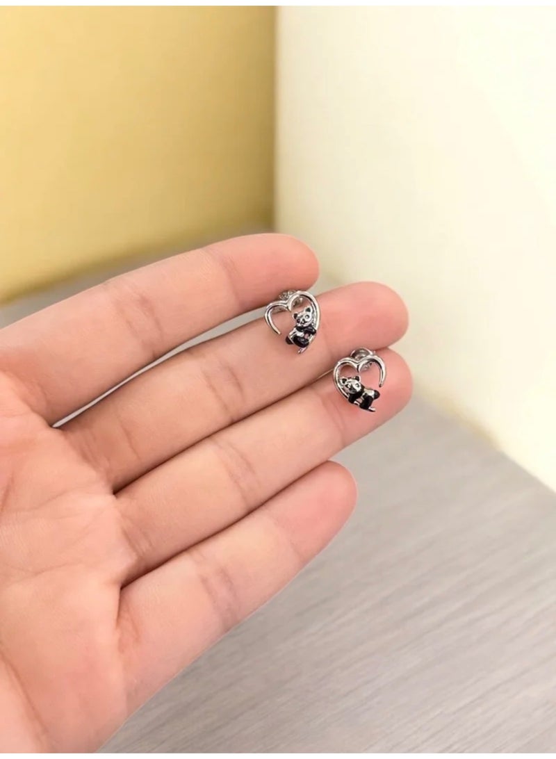 Elegance Elegant Pure 925 Sterling Silver Small Earrings For Women With Gift Box - Image 3