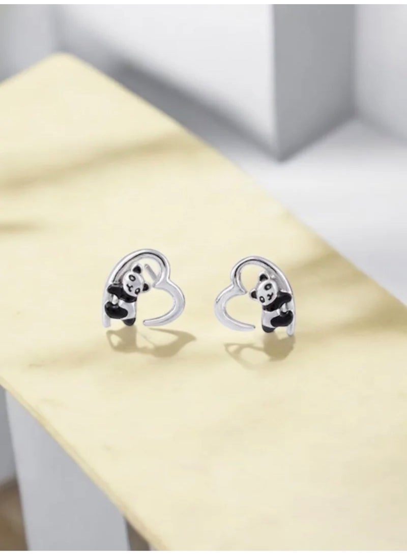 Elegance Elegant Pure 925 Sterling Silver Small Earrings For Women With Gift Box - Image 5
