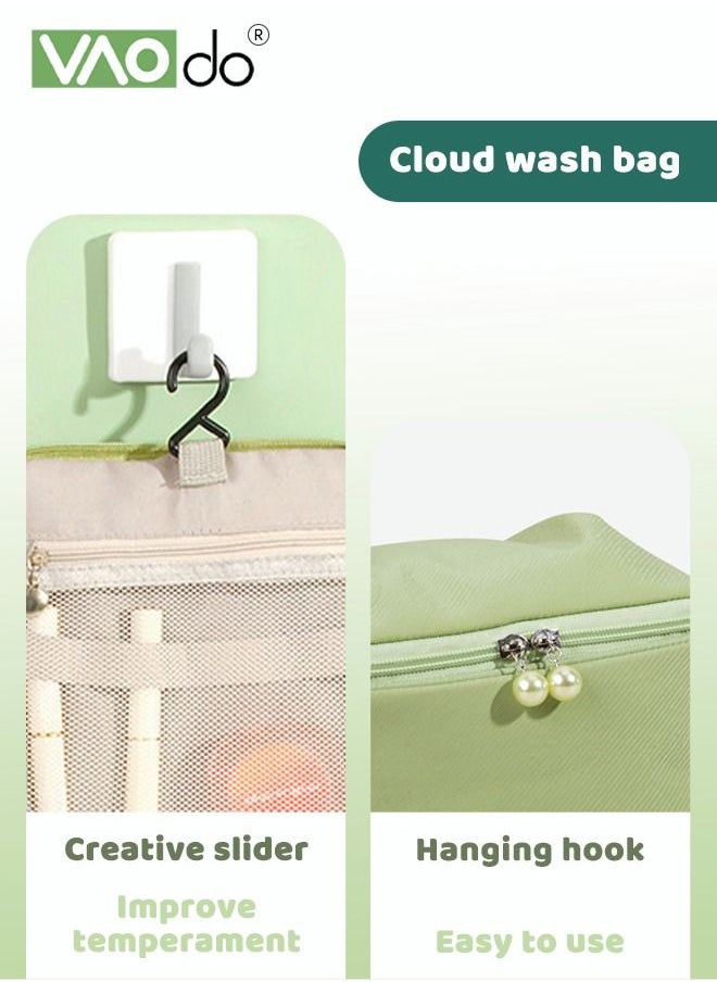 VAOdo - Multifunctional Hanging Toiletry Wash Bag Portable Large-Capacity Storage Travel Bag Waterproof Wash Bag with Hook - Image 1
