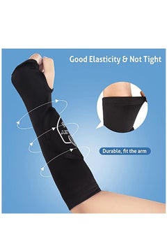 KASTWAVE 1 Pair Volleyball Arm Sleeves Passing Forearm Sleeves with Protection Pad Thumbhole Arm Sleeves for Youth Volleyball Training Protect Arms  - Image 3