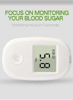 Eworld Fully Automatic Portable Blood Glucose Meter, Accurate and Easy to Use Diabetes Testing Device with 50 Test Strips, Lancet Pen and 50 Lancets, Fast Results, Memory Storage and Code Free Operation  - Image 3