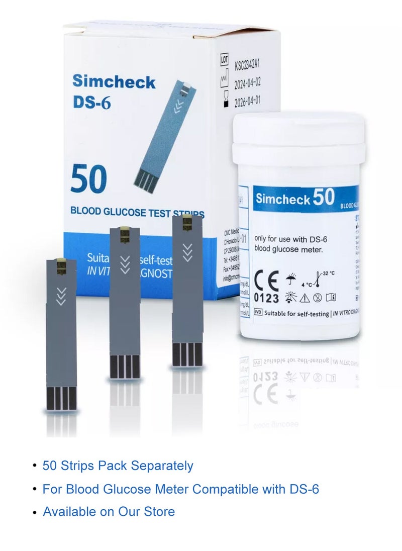 Eworld Fully Automatic Portable Blood Glucose Meter, Accurate and Easy to Use Diabetes Testing Device with 50 Test Strips, Lancet Pen and 50 Lancets, Fast Results, Memory Storage and Code Free Operation  - Image 2