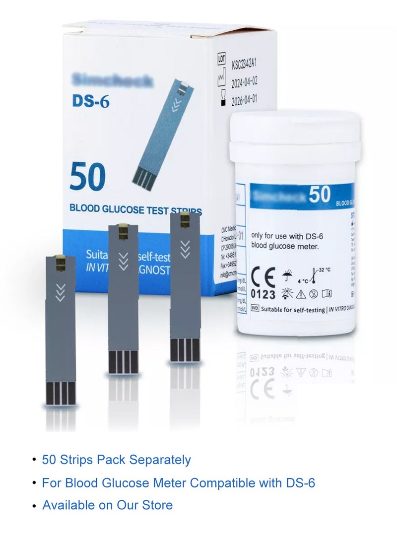 Eworld Fully Automatic Portable Blood Glucose Meter, Accurate and Easy to Use Diabetes Testing Device with 50 Test Strips, Lancet Pen and 50 Lancets, Fast Results, Memory Storage and Code Free Operation  - Image 2