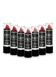 CP Trendies 7Pcs Lipstick 3.4g Pack -2   Multicolor for Women Matte Finish Long Lasting Lipsticks 7 Color Professional Lipstick Gift Set for Women/Girls  - Image 1