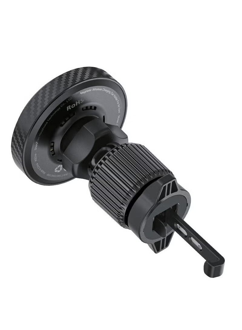 ACEFAST "Fast Qi2 Wireless Charger Magnetic Car Mount – 15W Fast Charging, Air Vent Holder with Secure Grip, LED Indicator, One-Handed Operation – Universal Compatibility for iPhone & Android" - Image 4