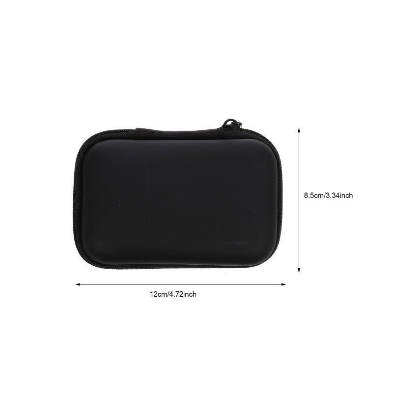 Compact Black Travel Cable Organizer Bag Portable Storage Pouch for Electronics Accessories - Image 3