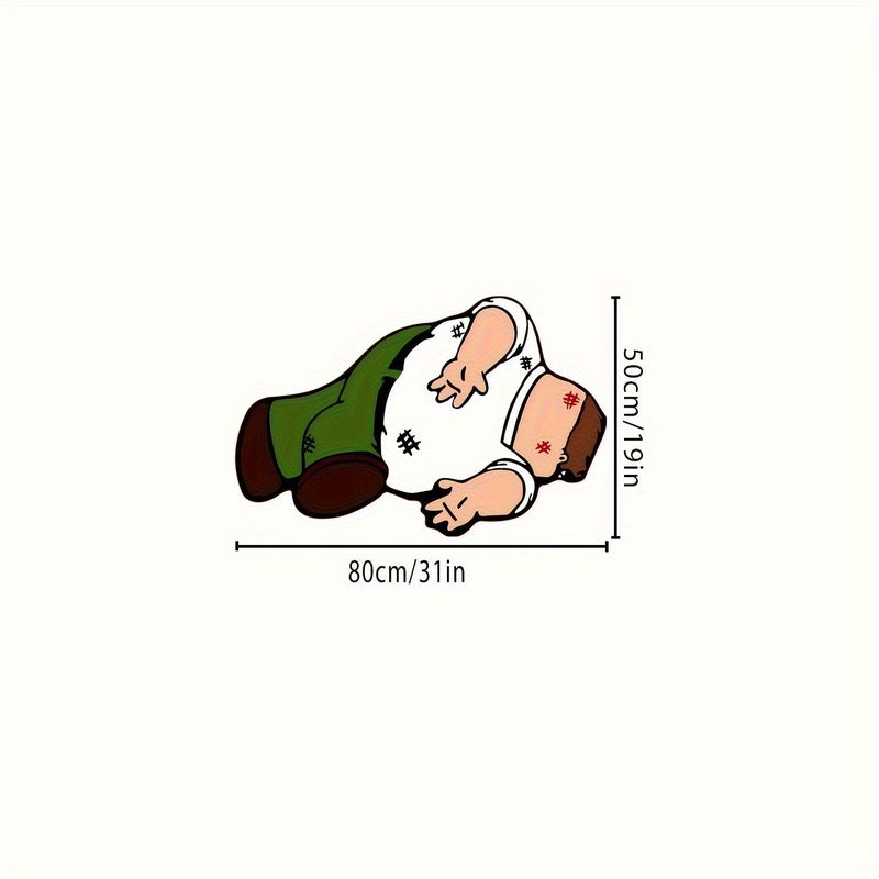 Plush Imitation Cashmere Area Mat 50x80cm Unique Cartoon Character Design Comfortable Bedroom Sofa Decoration Cushion Hand Washable - Image 3
