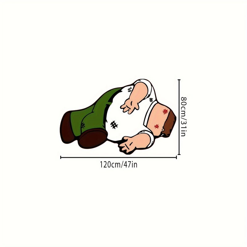 Plush Imitation Cashmere Area Mat 50x80cm Unique Cartoon Character Design Comfortable Bedroom Sofa Decoration Cushion Hand Washable - Image 4