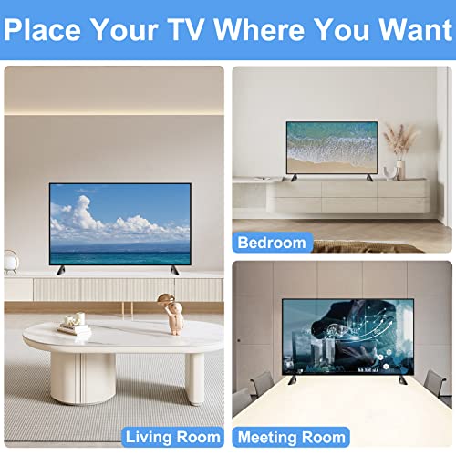 Maozhren أرجل تلفزيون لحامل تلفزيون TCL Roku، لأحجام 28" 32" 40" 43" 49" 50" 55" 65" تلفزيون Roku الذكي، أرجل بديلة لتلفزيون TCL 55S401 50S546 50S423 43S431 40S325 28S405 مع براغي - Image 5