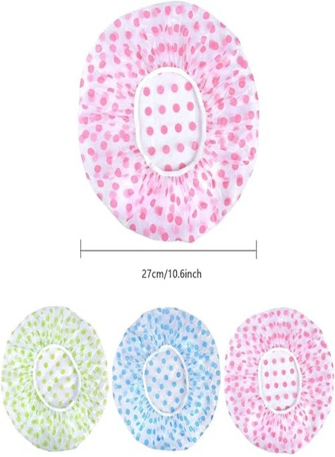 ريكستك مجموعة ريكستك من 6 أغطية استحمام للنساء، قابلة لإعادة الاستخدام، مقاومة للماء، مرنة، مصنوعة من مادة EVA، مقاس واحد يناسب الجميع - للاستخدام في المنازل، والمنتجعات الصحية، وصالونات التجميل، وعلاجات الشعر، ومراكز التجميل (متعددة الألوان والتصاميم) - Image 3