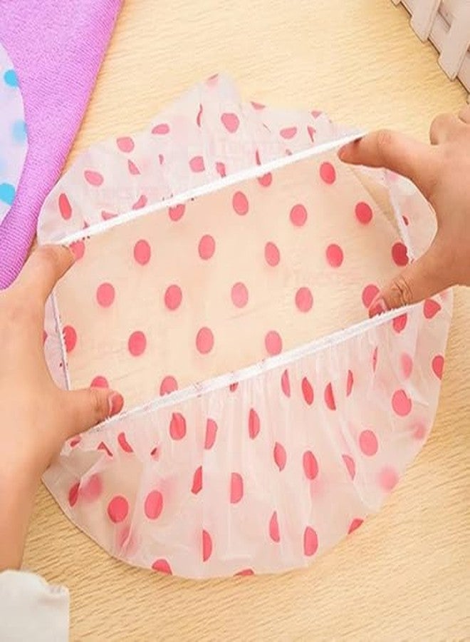 ريكستك مجموعة ريكستك من 6 أغطية استحمام للنساء، قابلة لإعادة الاستخدام، مقاومة للماء، مرنة، مصنوعة من مادة EVA، مقاس واحد يناسب الجميع - للاستخدام في المنازل، والمنتجعات الصحية، وصالونات التجميل، وعلاجات الشعر، ومراكز التجميل (متعددة الألوان والتصاميم) - Image 4