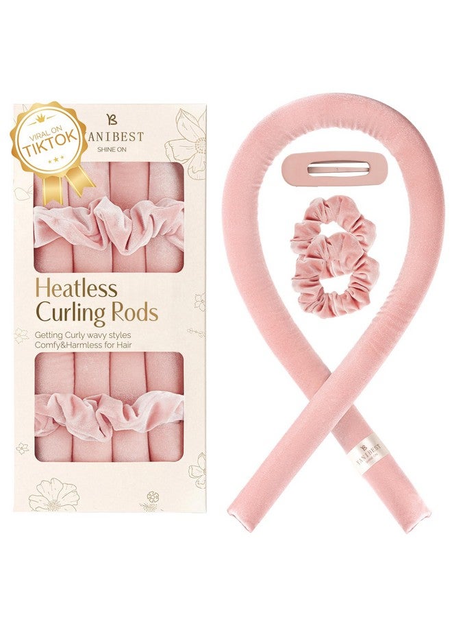 يانيبست مكواة تجعيد الشعر المخملية بدون حرارة من ياني بيست للنوم، عصابة رأس لتجعيد الشعر طوال الليل لتجعيدات الشعر الطبيعية المموجة، مجموعة مكواة تجعيد الشعر الناعمة بدون حرارة مع مشابك شعر وربطات شعر للتصفيف، تجعيدات بدون حرارة لا تنزلق - Image 1