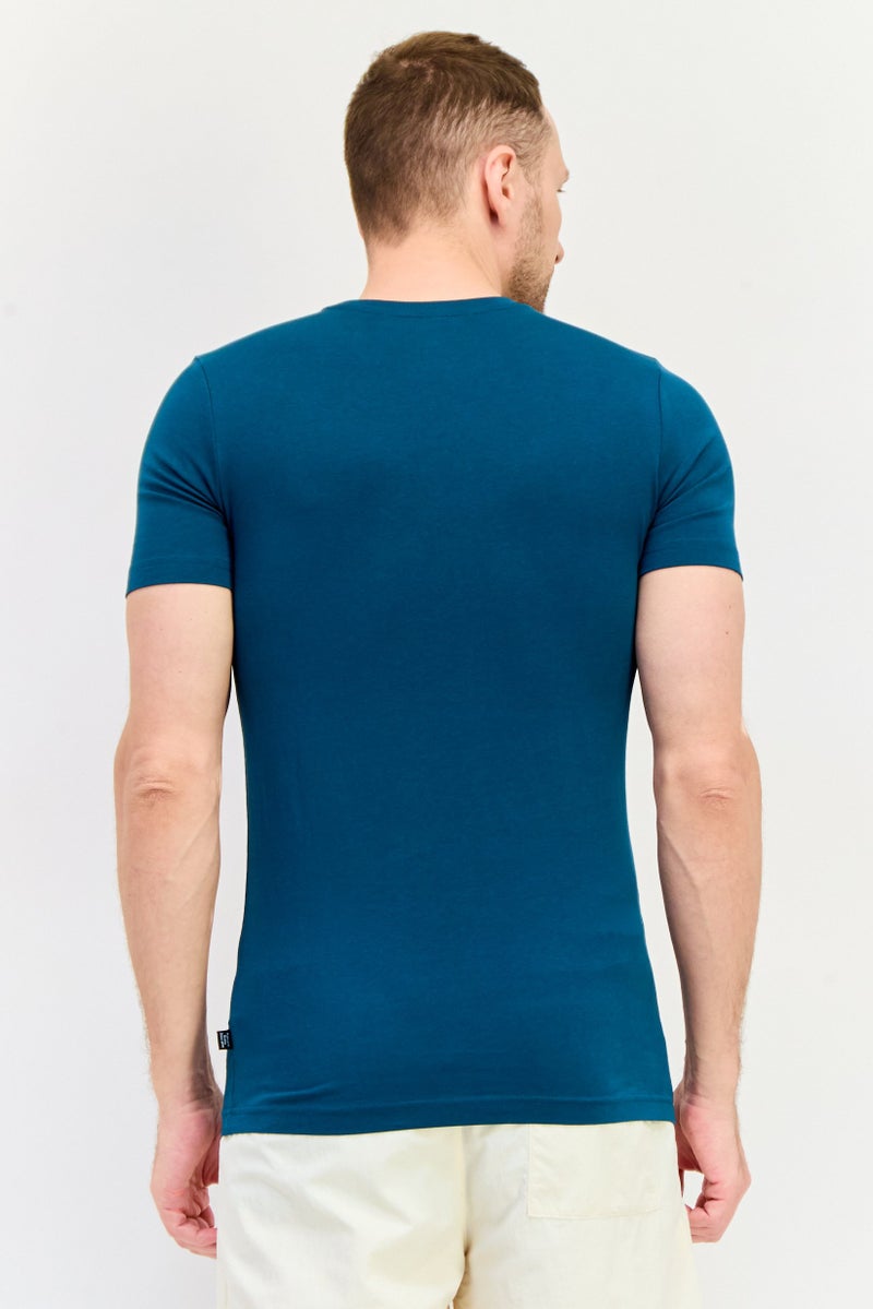 PUMA تي شيرت رياضي للرجال بأكمام قصيرة، خارجي، لون أخضر داكن - Image 3