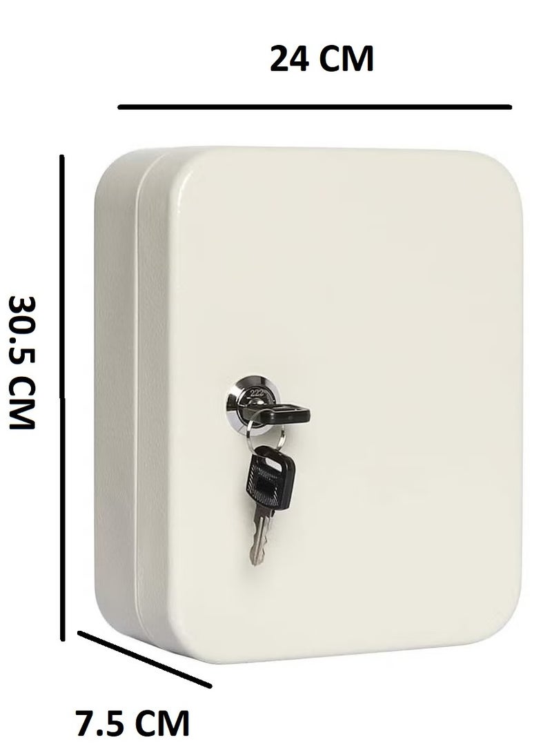 RENOVO Metal Key Box 60 Key Steel Key Cabinet Wall Mount Storage Box Organizer Key With Tag Assorted Color Plastic - Image 2