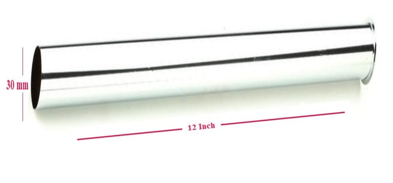 NEW WARE ® أنبوب تصريف بطول 12 بوصة لفخ الزجاجة – أنبوب بقطر 30 مم لحوض الحمام، حوض المطبخ، حوض الغسيل (متين، سهل التركيب) - Image 2