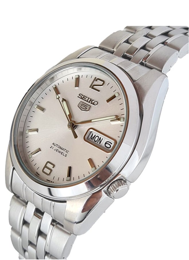 Seiko ساعة كلاسيك 21 جويلز 37 ملم من الستانلس ستيل للرجال SNK385K1  - Image 2