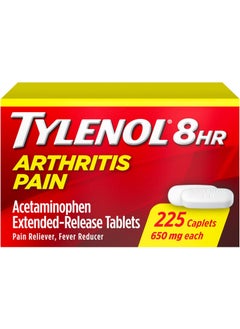 TYLENOL Tylenol 8 Hour Arthritis Pain Relief Extended-Release Tablets, 650 mg Acetaminophen, Joint Pain Reliever & Fever Reducer Medicine, Oral Pain Reliever for Arthritis & Joint Pain, 225 Count 