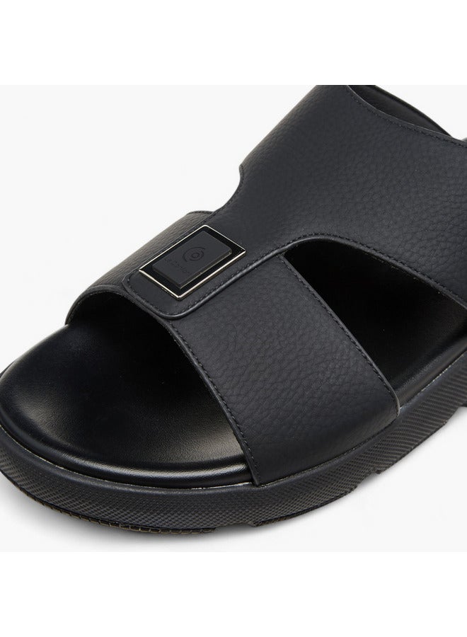 Le Confort Men Metal Accent Slip-On Comfort Sandals  - Image 4