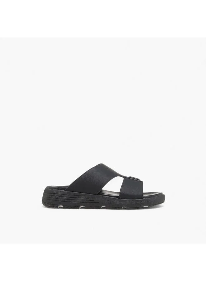 Men Metal Accent Slip-On Comfort Sandals