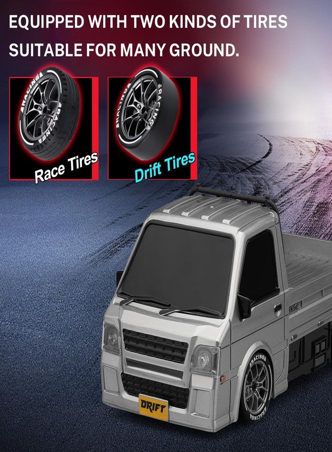 ACAMMZAR RC Drift Car, 1:24 Remote Control Car, 20KM/H 4WD Drift RC Truck with Lights, Extra Racing Tires, High Speed RC Cars for Kids Adults Boys Girls - Image 4