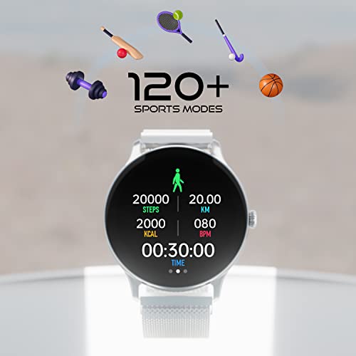 Fire-Boltt Phoenix Ultra Smart Watch 1.39" HD Display, Bluetooth Calling, AI Voice Assistant, 120 Sports Modes, IP67 Waterproof, SpO2 Monitor Smart Watch for Man & Woman - Silver - Image 5