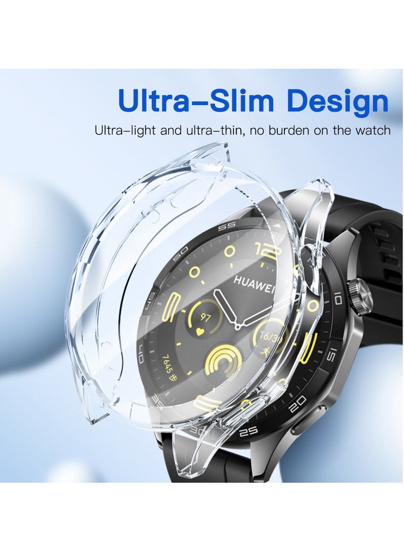Protective TPU Screen Protector Case Cover for Huawei Watch GT 4 46mm Clear - Image 1