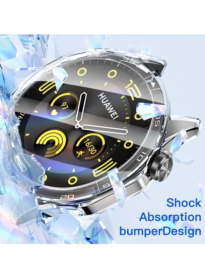 Protective TPU Screen Protector Case Cover for Huawei Watch GT 4 46mm Clear - Image 2