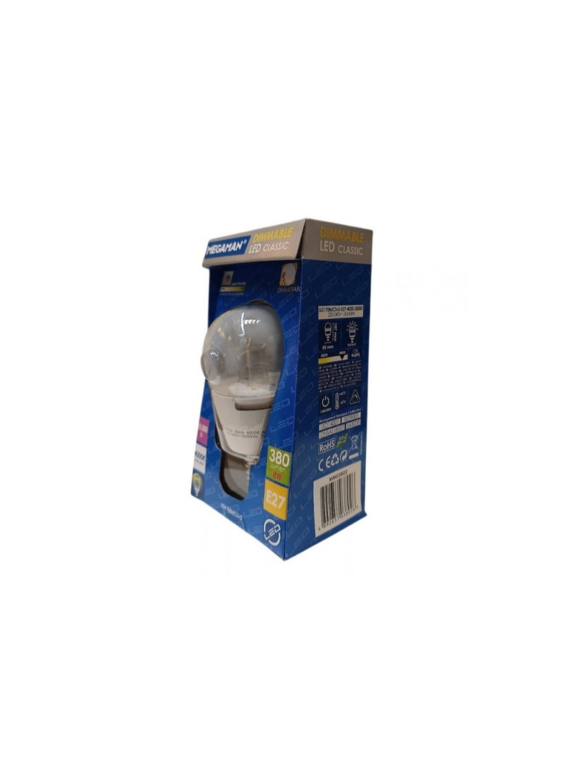 Megaman LED Bulb E27 LG1708dCSv2 8W - 4000K (Dimmable) - Image 2