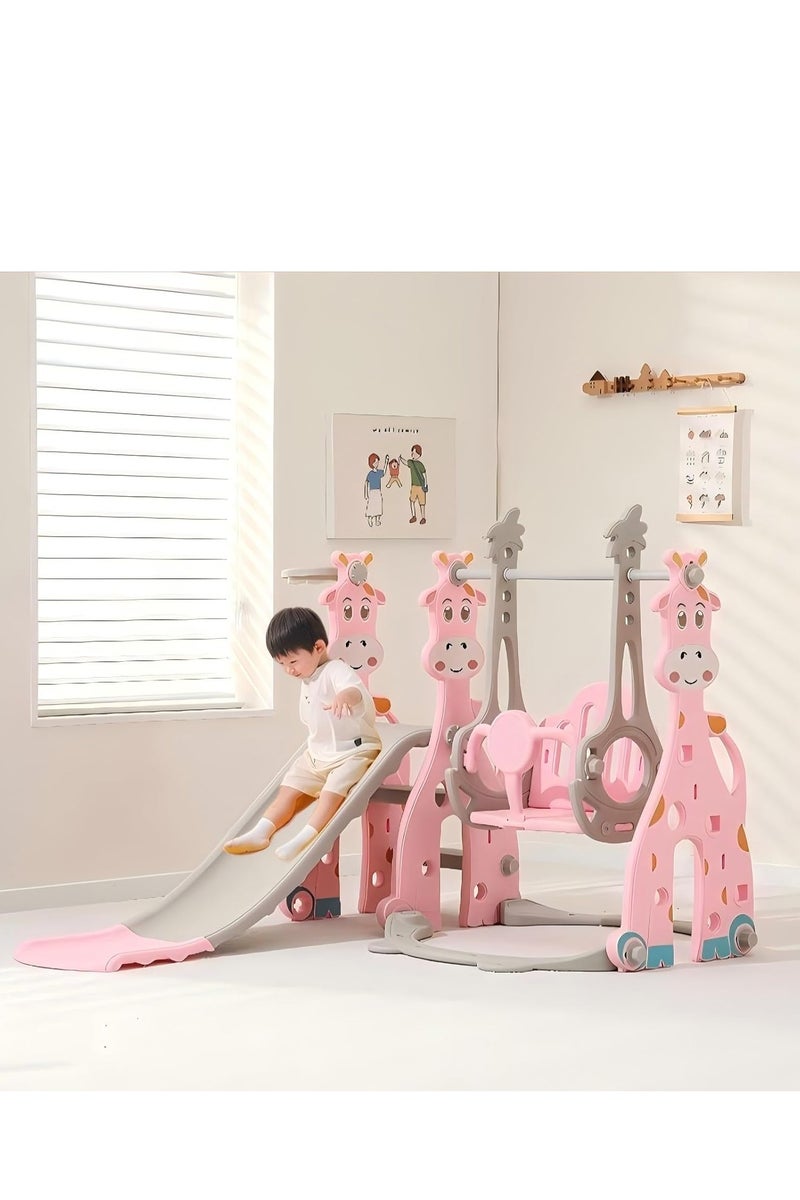 Toddler Slide for Kids Age 2 3 4 5 6 7 8 9，Loverly Baby Slide and Swing for Kids Outdoor Indoor 3-10 Year Old，Home Toy Game for Boys and Girls - Image 1