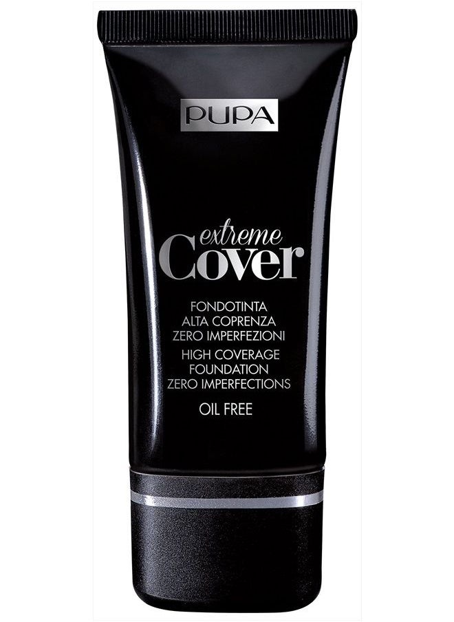 PUPA Milano Extreme Cover Foundation SPF 15 - High Coverage - Corrects Skin Spots And Dyschromia - Highly-Pigmented Texture - Floral -Fragrance - 010 Alabaster - 1.01 Oz, (PUP091002)