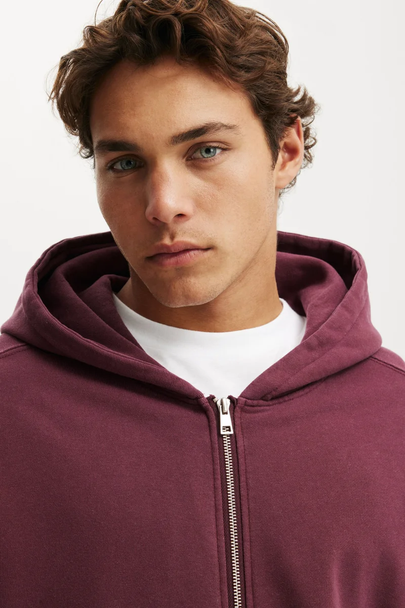 Cotton On CROPPED ZIP UP HOODIE
