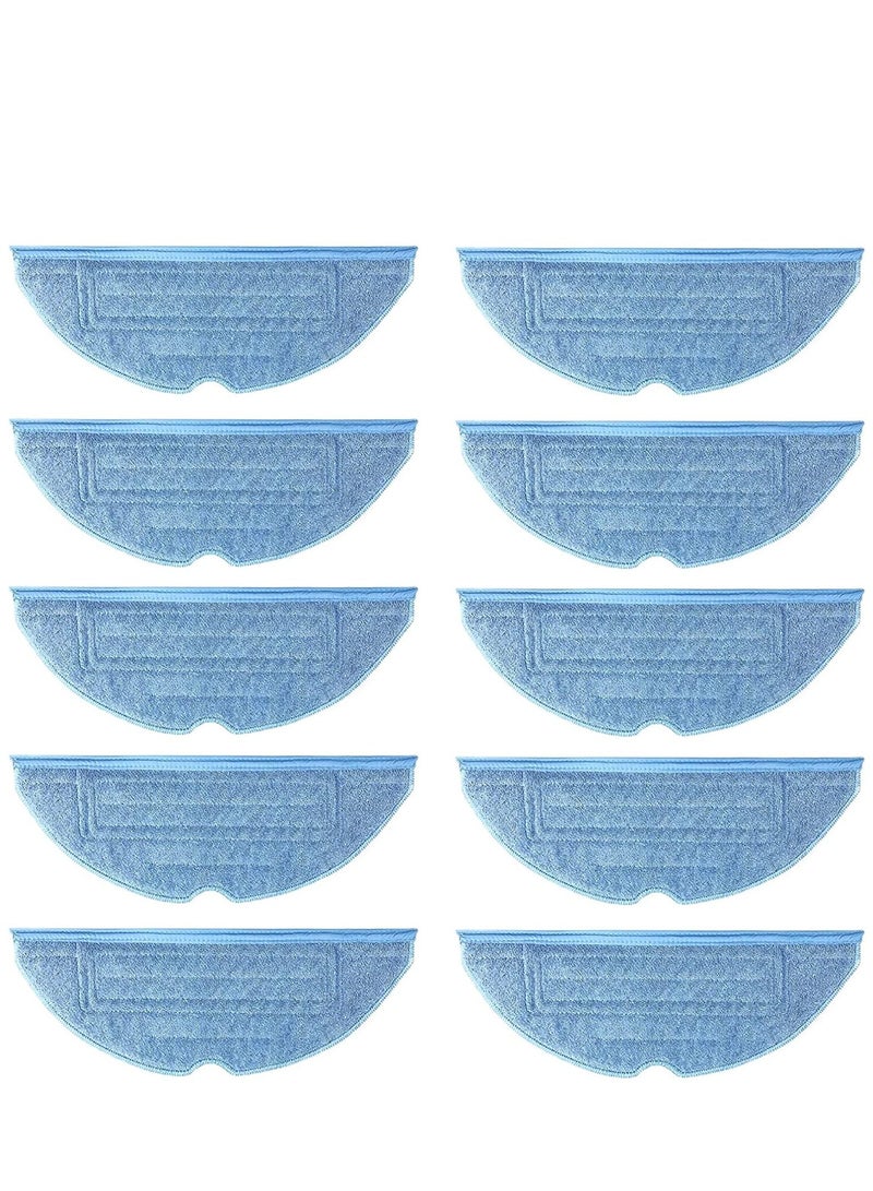 Excefore Mop Head Replacement Wet Dust Heads 10Pcs Cleaning Pads Microfiber for S7 T7S T7 Plus Accessories Hardwood Floor 10 Pieces - Image 1