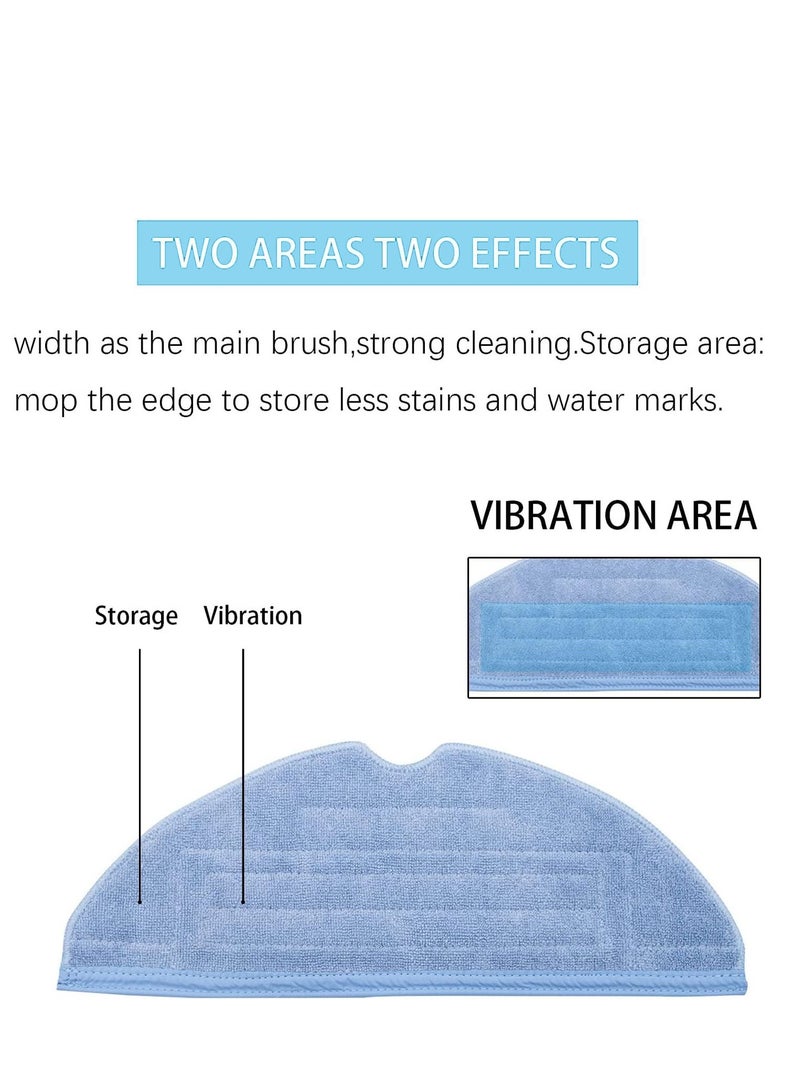 Excefore Mop Head Replacement Wet Dust Heads 10Pcs Cleaning Pads Microfiber for S7 T7S T7 Plus Accessories Hardwood Floor 10 Pieces - Image 4