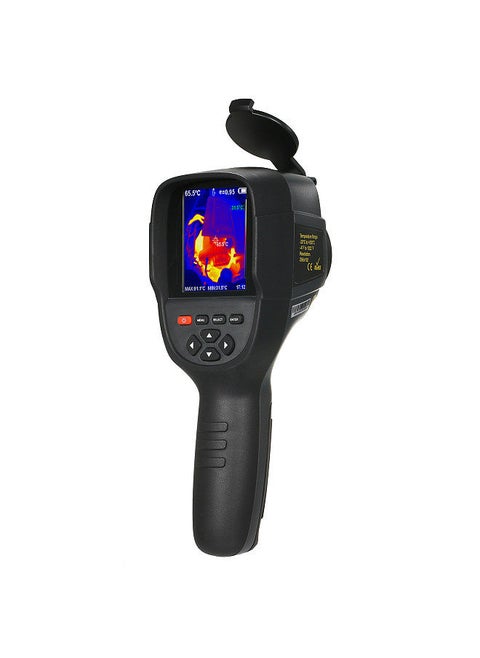 Hti HT-H18+ Infrared Thermal Imaging Camera 2200mAh Rechargeable Handheld IR Thermal Imager -20~550℃/-4~1022℉ Temperature Range 256x192 Resolution with 3.2-inch LCD Screen 5 Color Palettes