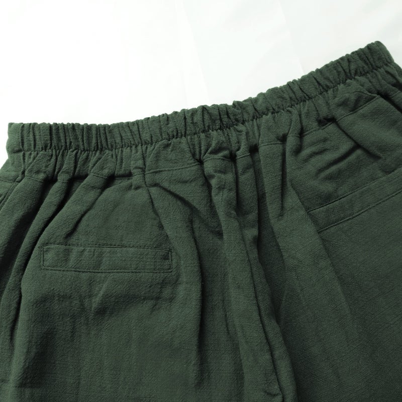 Tanming Linen Pants for Women Summer Casual High Waisted Drawstring White Beach Pant (ArmyGreen, S) - Image 3